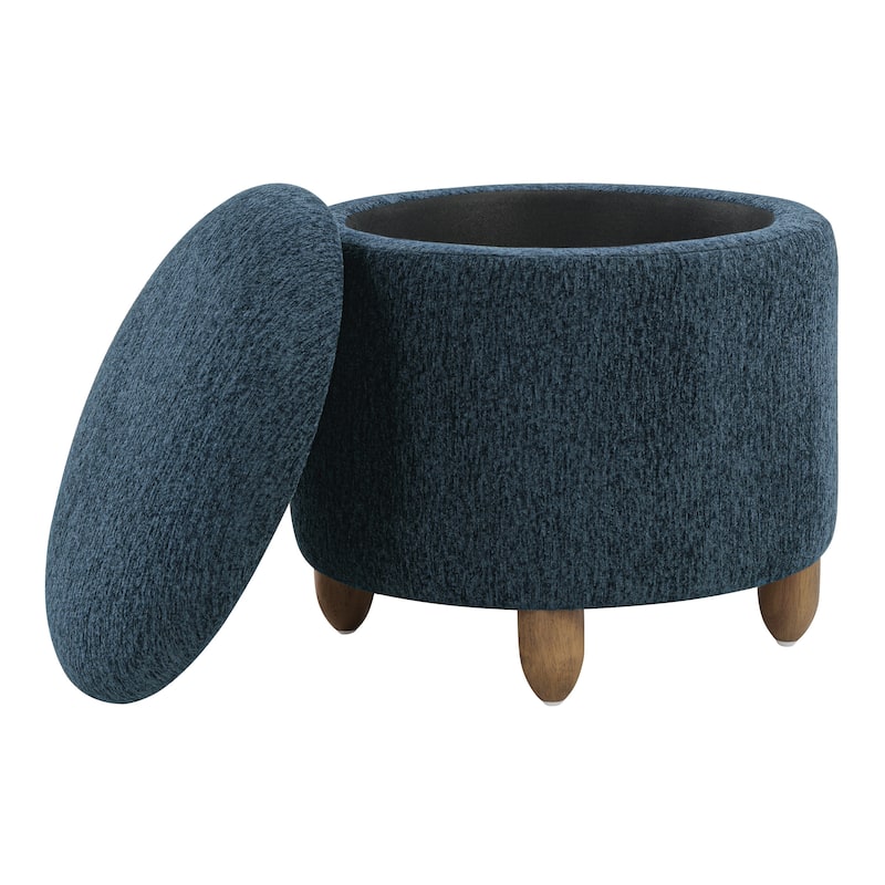 Lyra Storage Ottoman with Medium Oak Legs