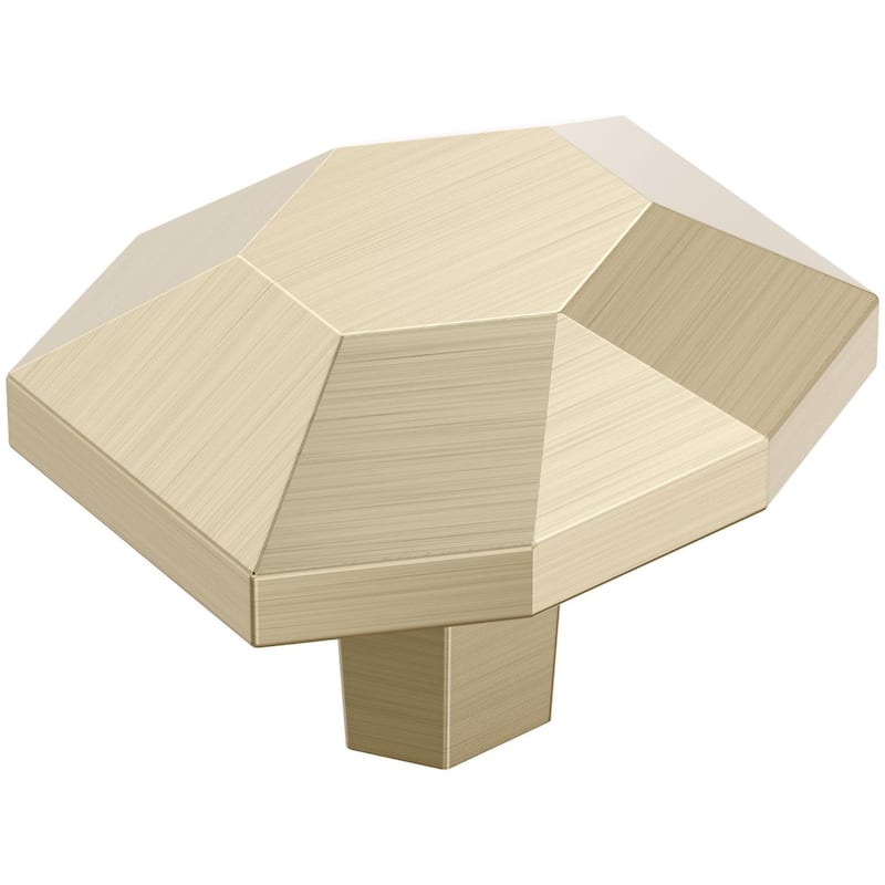Amerock BP36641 St. Vincent 1-3/8" Geometric Cabinet Knob - Golden Champagne