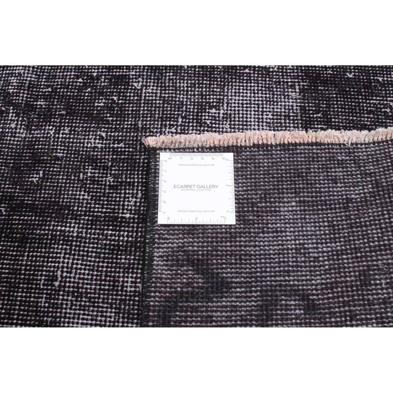 ECARPETGALLERY Hand-knotted Color Transition Black Wool Rug - 3'4 x 6'3