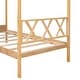 preview thumbnail 12 of 10, Natural Twin Size Wood House Bed with Storage Space and Roof