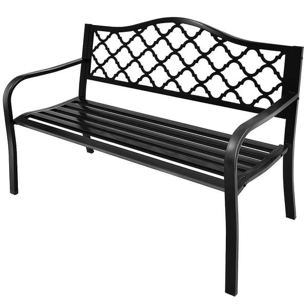 Shop Costway 50 Patio Garden Bench Loveseats Park Yard Furniture
