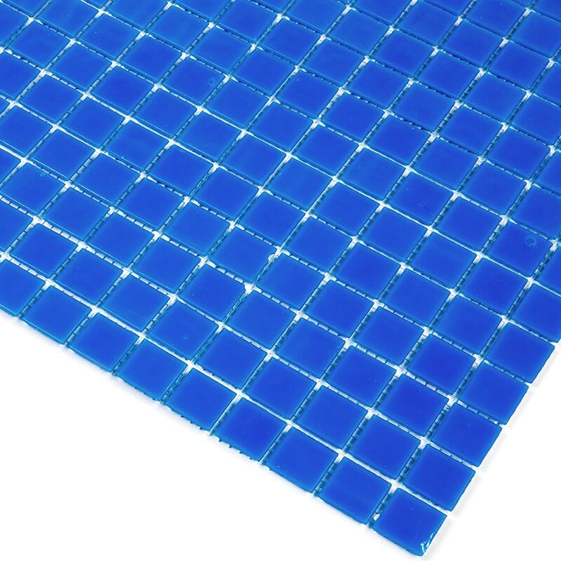 Apollo tile 12" x 12" Dune Glossy Denim Blue Glass Tile (20 sq ft/case) - 20 Pack
