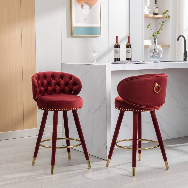 Counter Height Bar Stools Set of 2 - 20.87*19.88*36.61Inch
