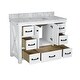 preview thumbnail 3 of 10, KitchenBathCollection Tuscany 48" Bathroom Vanity with Carrara Marble Top
