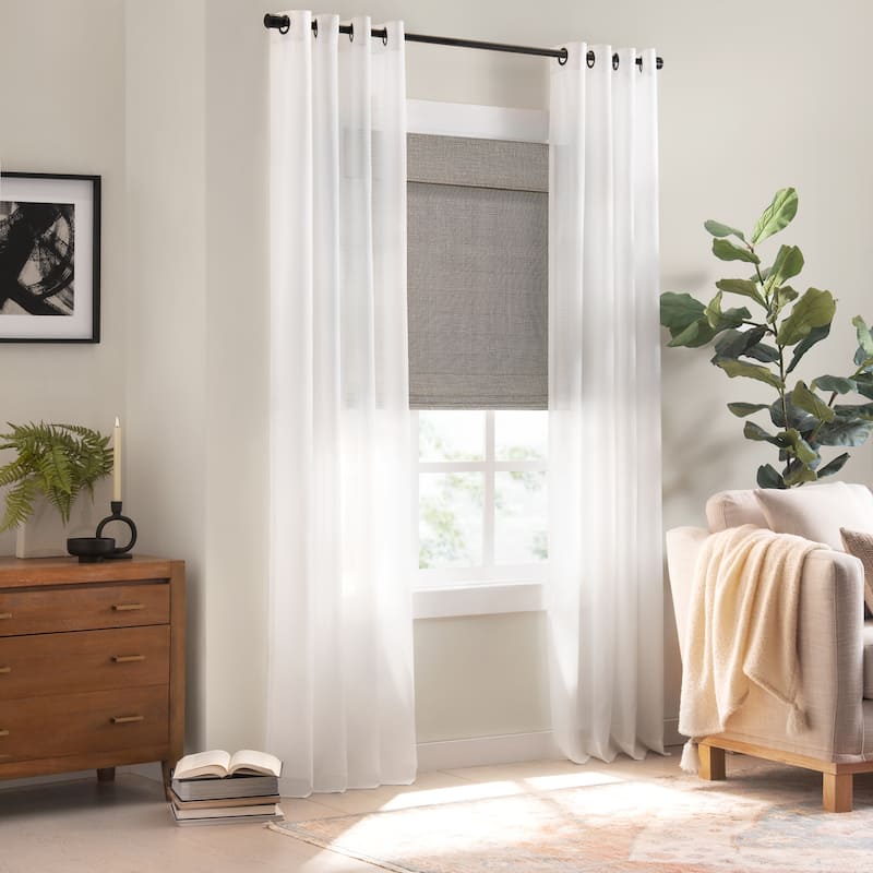 Eclipse Bamboo Cordless Light Filtering Privacy Roman Shade