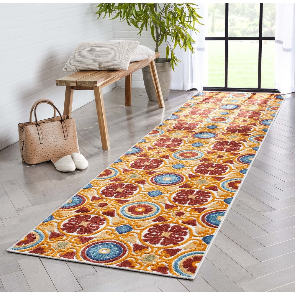 Well Woven Dorado Audun Modern Indoor Outdoor Geometric Area Rug
