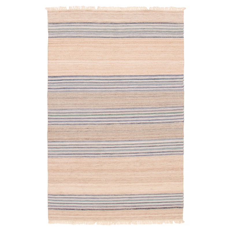 Boho Beige Kilim 4'11" x 8'1" - 4'11 x 8'1 - Beige - 4'11 x 8'1