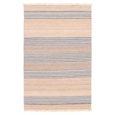 Boho Beige Kilim 4'11" x 8'1" - 4'11 x 8'1