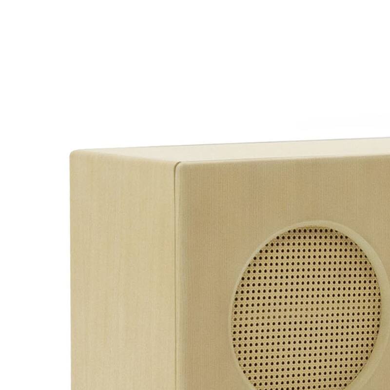 Noe Aky Sideboard Buffet Cabinet, 3 Doors w Rattan Fronts, Brown, 70 Inch