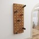 preview thumbnail 12 of 32, Brown Wood Rustic Farmhouse Wall Peg Wine Rack