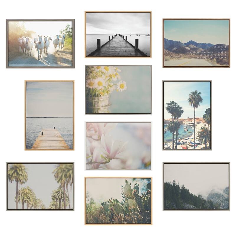 Kate and Laurel Sylvie A Desert Cactus Canvas Art by Laura Evans