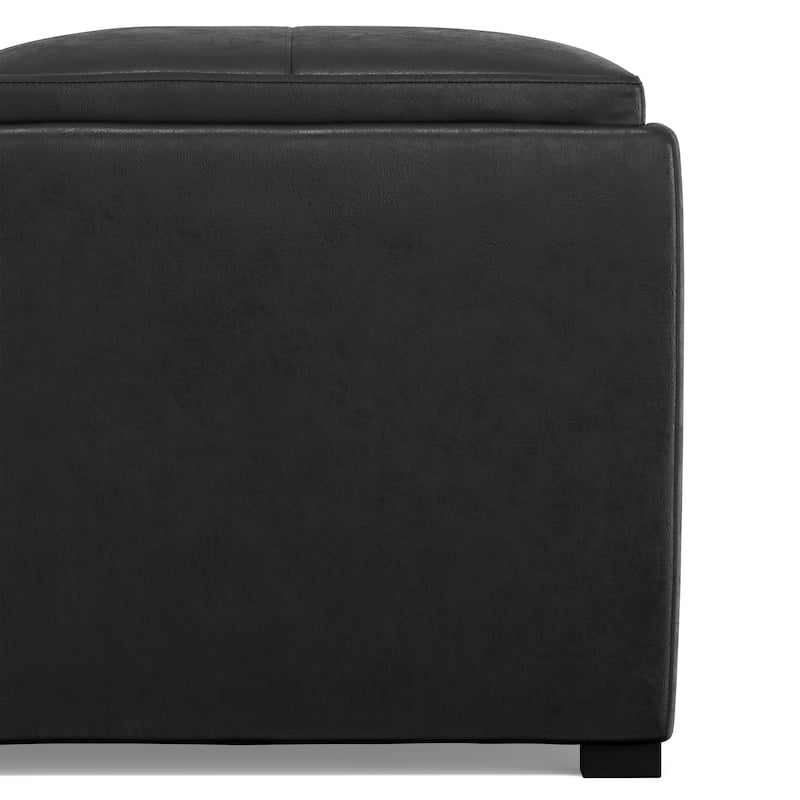WYNDENHALL Franklin Wide Contemporary Table Ottoman