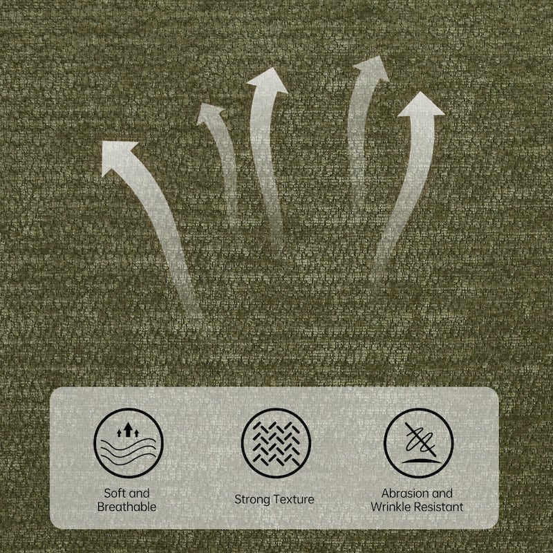 Arm Fabric bench with Solid Wood ,51.8-inch Upholstered Bench for Living Room ,Bedrooms