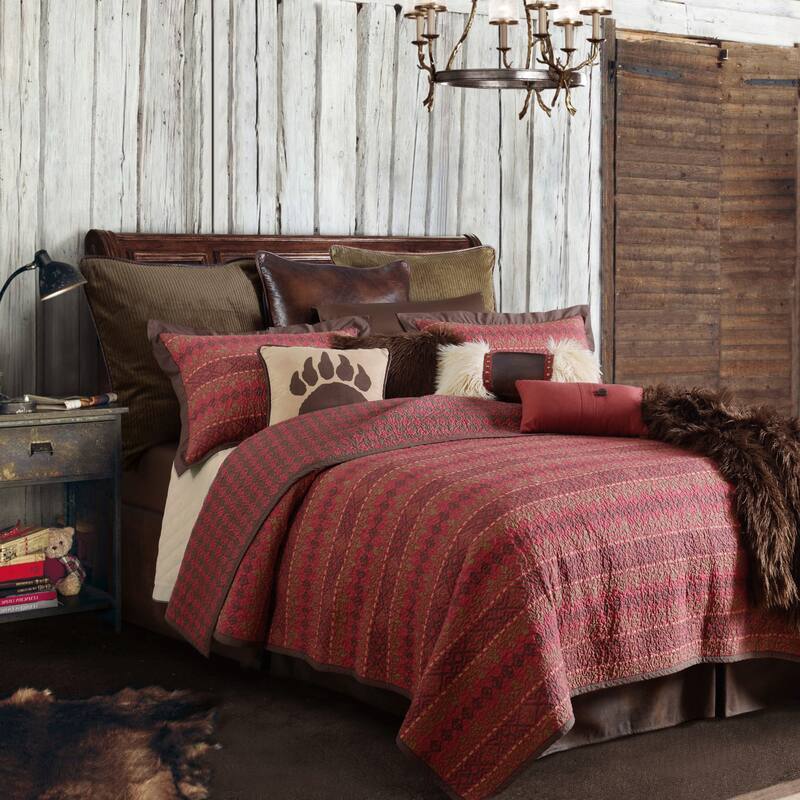 Paseo Road Rushmore Diamond Geometric 3 Piece Reversible Quilt Set