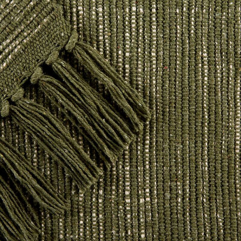 DII Gray and Off White 2-Tone Ribbed Rug 2x3 Ft - 24.0 In. L X 36.0 In. W X 0.2 In. H