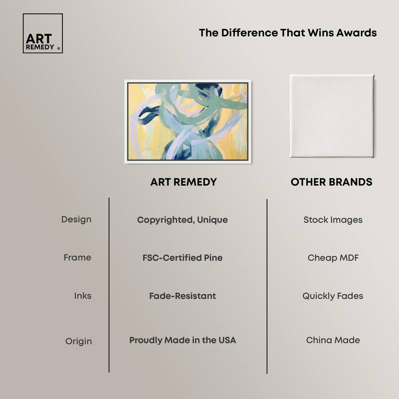 Entangled Embrace I Canvas by Art Remedy