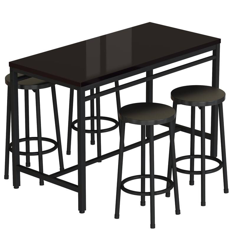 5-Piece Kitchen Counter Height Table Set