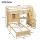 preview thumbnail 2 of 14, Twin over Twin Loft Bed with Built-in Desk and Storage