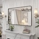 preview thumbnail 43 of 141, Apmir Metal Frame Tempered Glass Bathroom Vanity Mirror for Wall, Cloakroom, Bedroom