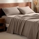 preview thumbnail 32 of 99, Bare Home Cotton Flannel Sheet Set - Velvety Soft Heavyweight California King - Taupe