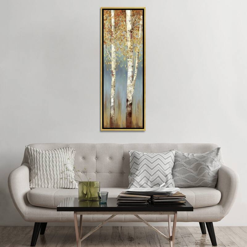 iCanvas "Butterscotch Birch Trees II" by Allison Pearce Framed Canvas Print