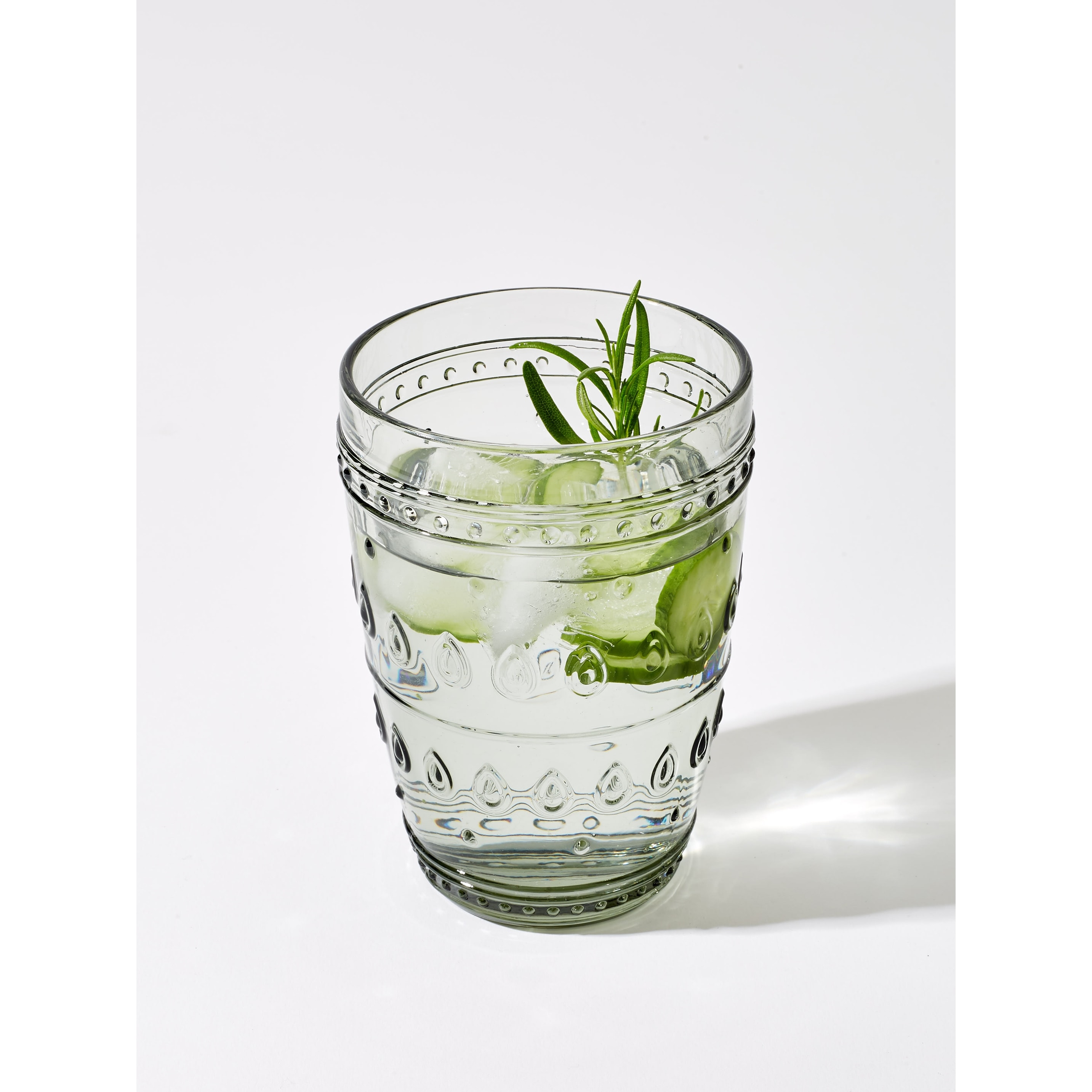 Euro Ceramica Fez 4 Piece 14 oz Highball Glasses Set