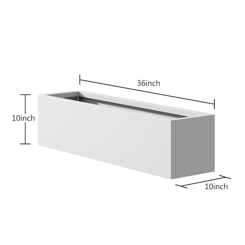 Metal Movable Planter Box with Trellis Privacy Screen Planter Box with Lockable Wheels