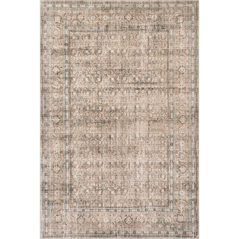 Nuloom Barilas Bordered Traditional Washable Area Rug