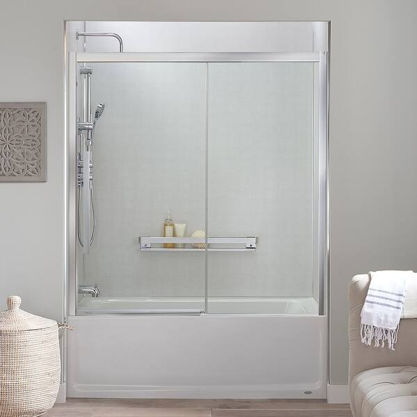 Shop Jacuzzi Sd59 59 High X 60 Wide Sliding Semi Frameless Tub
