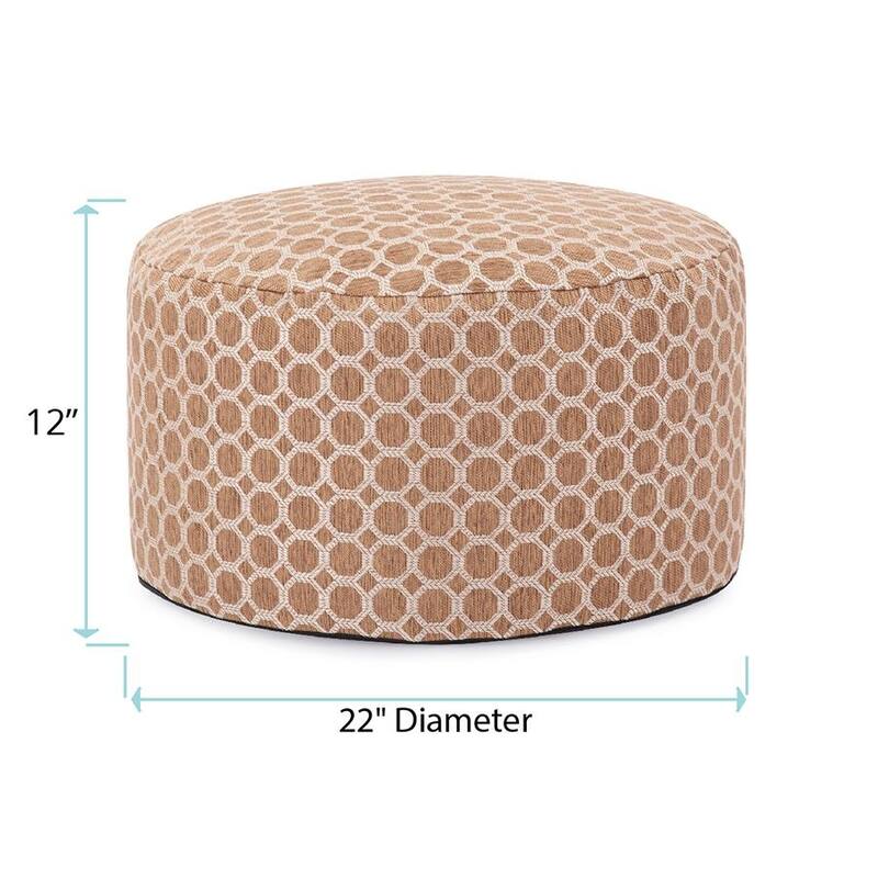 Allan Andrews Contemporary Foot Pouf, Pyth Collection