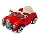 preview thumbnail 1 of 4, Toy Car Ride On, Classic Car Coupe With Remote Control & Sound by Lil' Rider (Red)