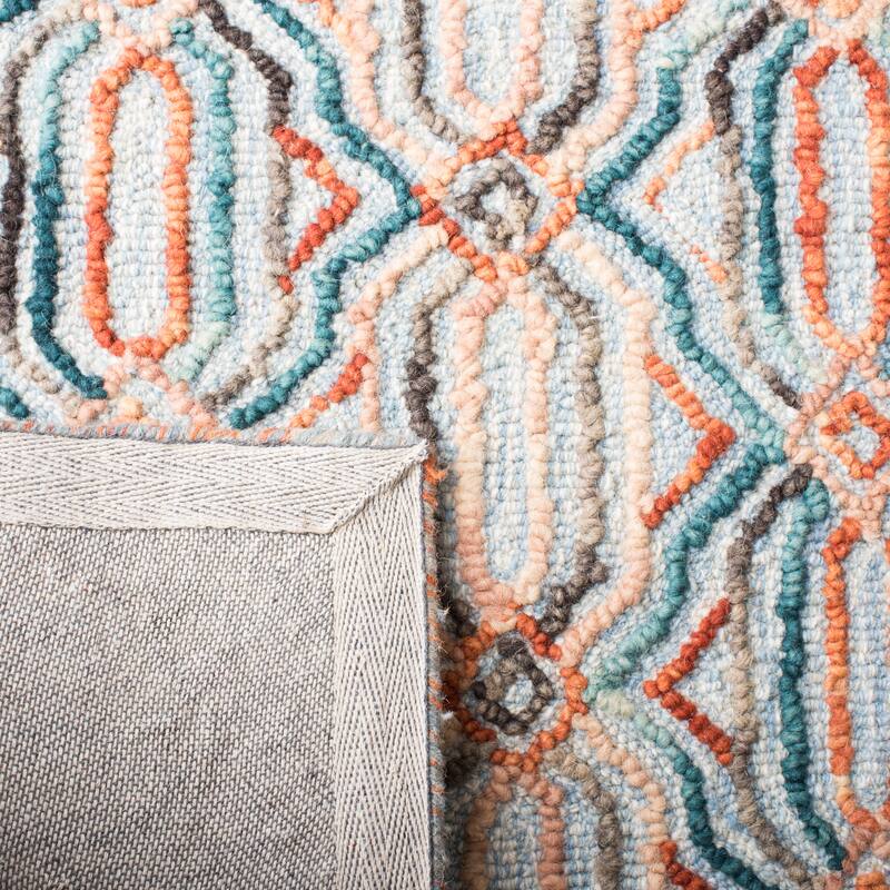 SAFAVIEH Handmade Trace Consuela Geometric Wool Rug