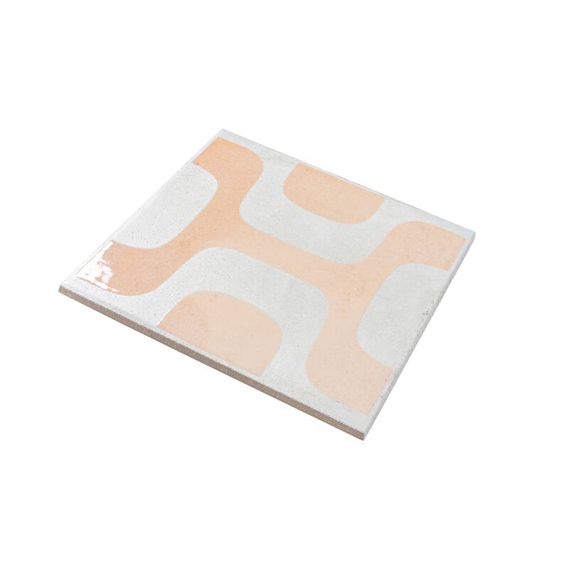 Cadence 8x8 White Faded Terracotta Porcelain Square Motif Wall and Floor Tile (12.49 sq ft/case) - 29 Pack