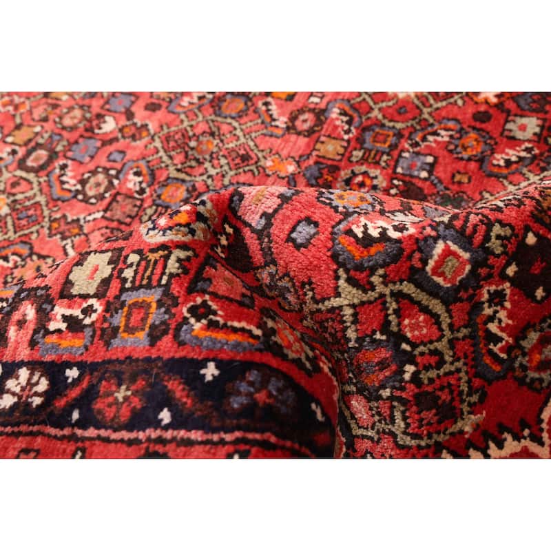 ECARPETGALLERY Hand-knotted Andelz Red Wool Rug - 3'8 x 10'5