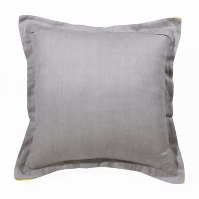 Sevita Hand-Woven Solid Linen Throw Pillow, 20" x 20"