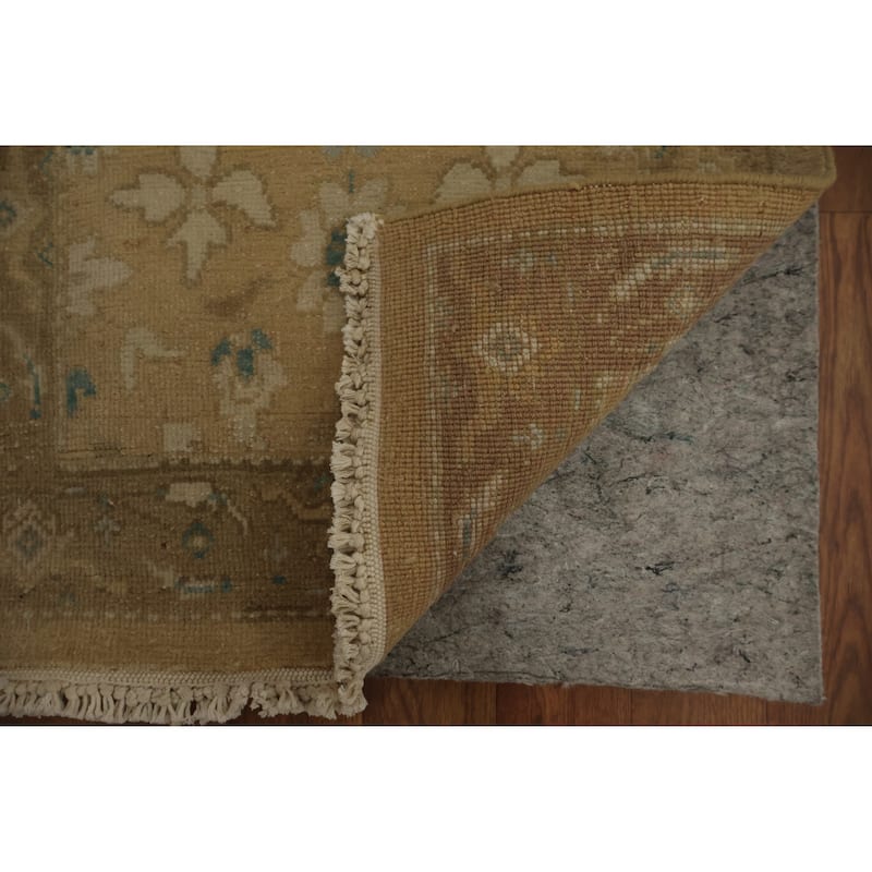 Hand Knotted Oriental 100% Wool Carpet Traditional All-Over Brown Ziegler Area Rug - 2' 11'' X 1' 11''