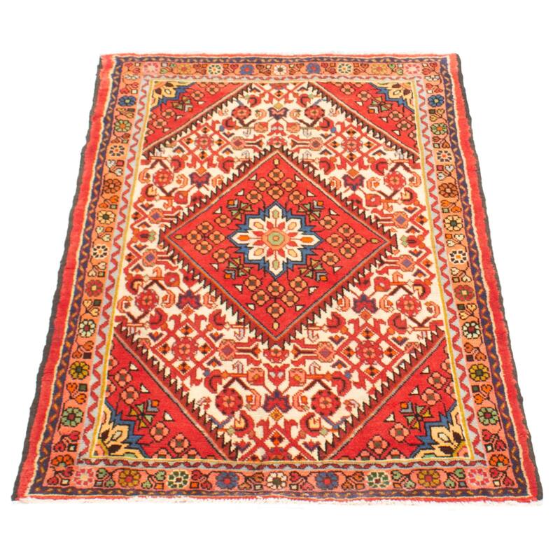 ECARPETGALLERY Hand-knotted Andelz Cream Wool Rug - 3'3 x 5'0