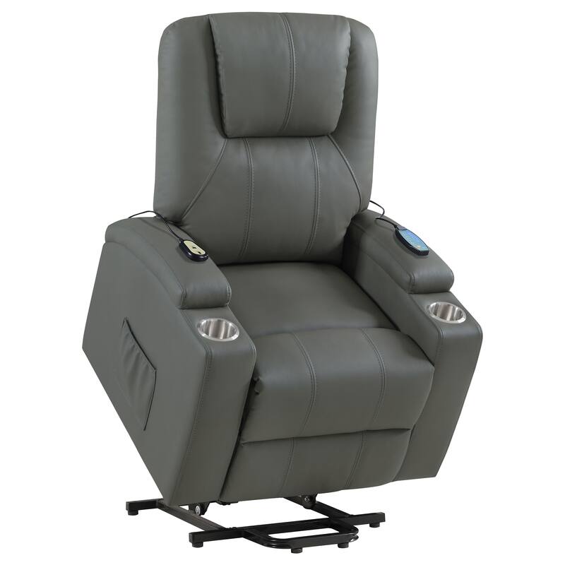Armstrong Upholstered Power Lift Massage Recliner