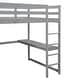 preview thumbnail 10 of 10, Wood Full Size Loft Bed with Wardrobe, Desk, Shelves & Drawers, Space-Saving Loft Bed for Kids, Teens, and Adults