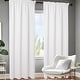 preview thumbnail 5 of 9, White Curtains Rod Pocket Blackout Drapes 2 Panel