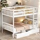 preview thumbnail 2 of 19, Twin over Twin Bunk Bed, Convertible into 2 Twin Beds