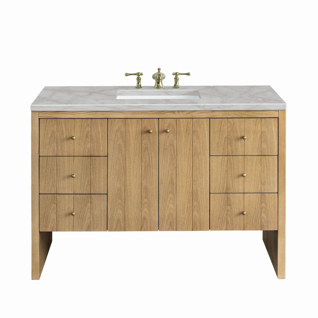 James Martin Vanities 435-V48-3VSL Hudson 48" Single Basin Wood Vanity