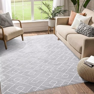 Modern Geometric Shag Rugs - Bed Bath & Beyond - 40663602