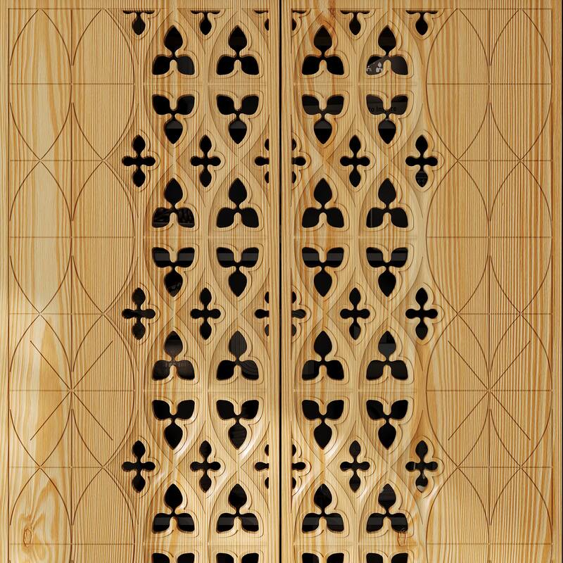 Display Storage Cabinet with Intricate Design Elegant Home Storage Solution Bookshelves Curio - 33.4"x70.9"