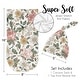 preview thumbnail 5 of 4, Vintage Floral Boho Collection Girl Baby Cocoon and Beanie Hat Sleep Sack - 2pc Set - Pink Green Shabby Chic Flower Farmhouse