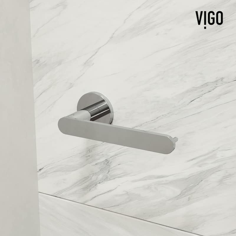 VIGO Arden 4-Piece Bathroom Hardware Accessory Set with 24 in. Towel Bar, Toilet Paper Holder, Hand Towel Holder, Hook