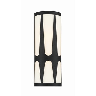 Royston Integrated LED Black Sconce