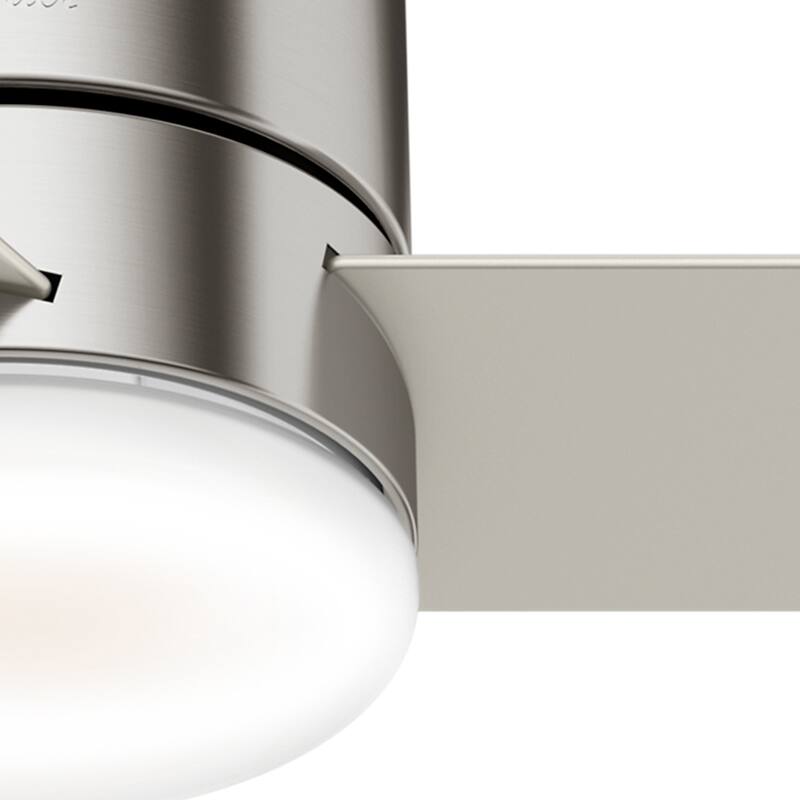 Hunter 44" Minimus Low Profile Ceiling Fan with LED Light, Handheld Remote - Contemporary, Transitional