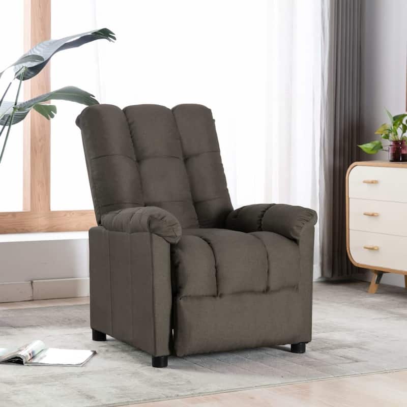 vidaXL Recliner Taupe Fabric - 29.1" x 38.9" x 40.1"