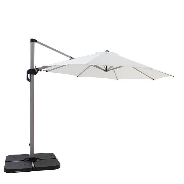 Shop Black Friday Deals On Naple 11 Heavy Duty Cantilever Patio Umbrella Overstock 31688428 Coffee